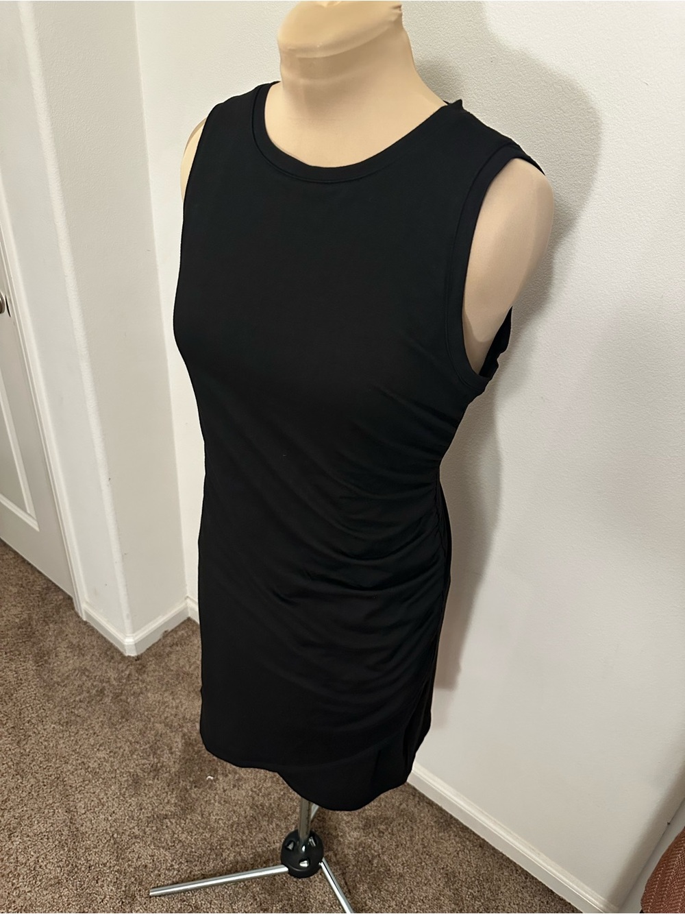 Nine West Black Sleeveless Sheath Dress Career Office Cocktail Classic Sexy